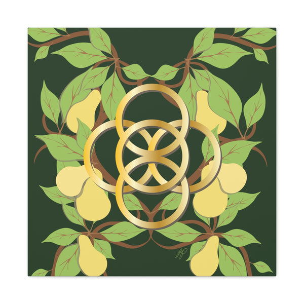 Five Golden Rings of Christmas  Canvas Gallery Wraps