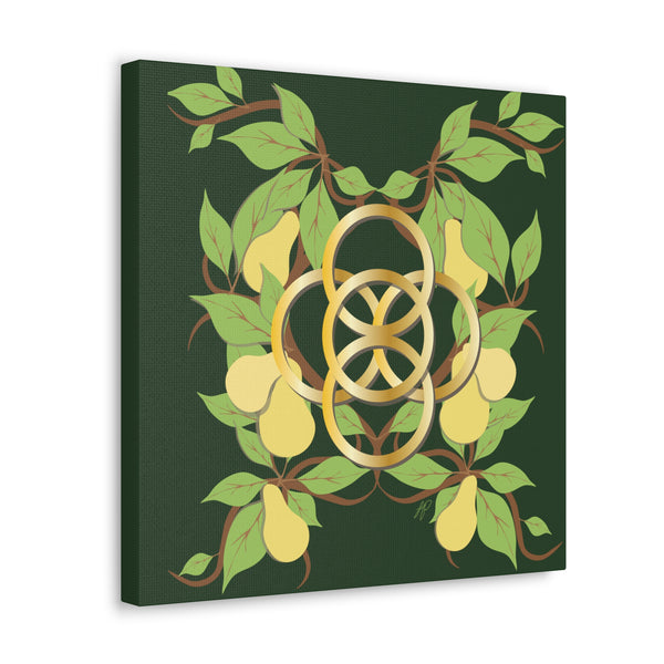 Five Golden Rings of Christmas  Canvas Gallery Wraps