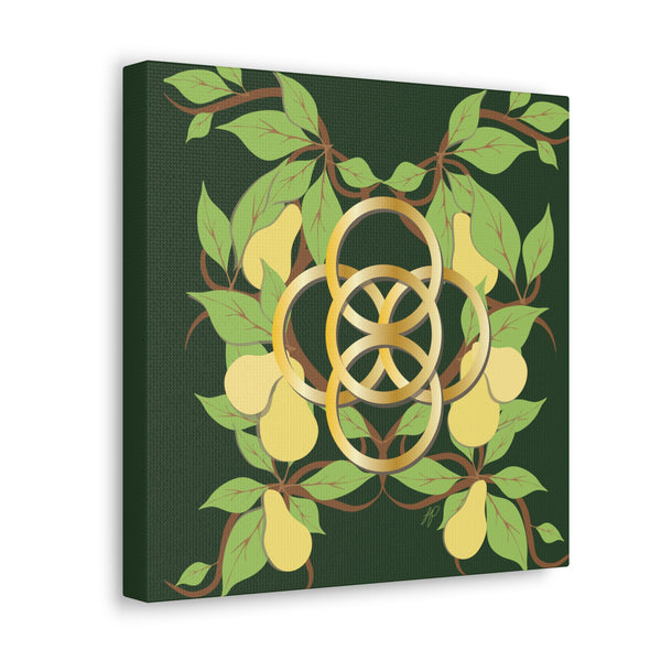 Five Golden Rings of Christmas  Canvas Gallery Wraps