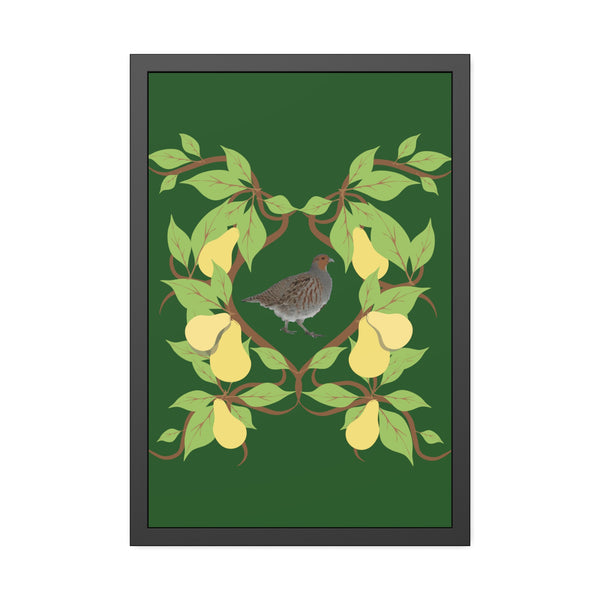 Partridge in a Pear Tree Framed Paper Posters