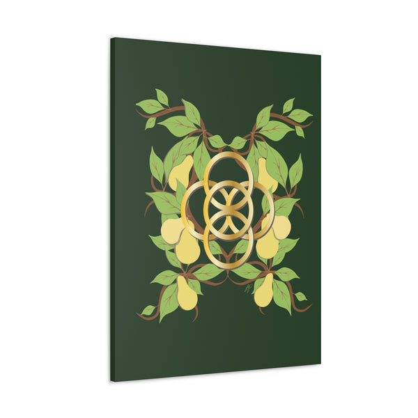 Five Golden Rings of Christmas  Canvas Gallery Wraps