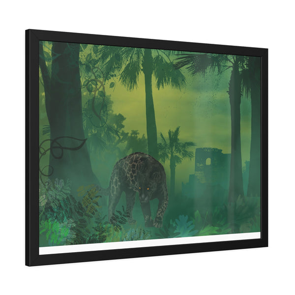 Jungle Panther Framed Paper Posters