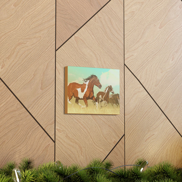 Wild Mustangs Gallery Wraps
