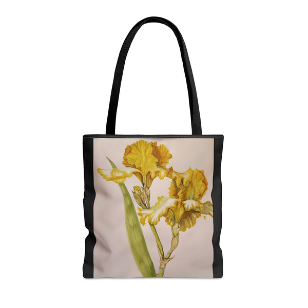 Yellow Iris AOP Tote Bag