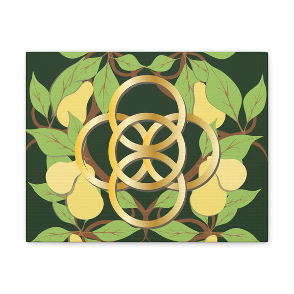 Five Golden Rings of Christmas  Canvas Gallery Wraps