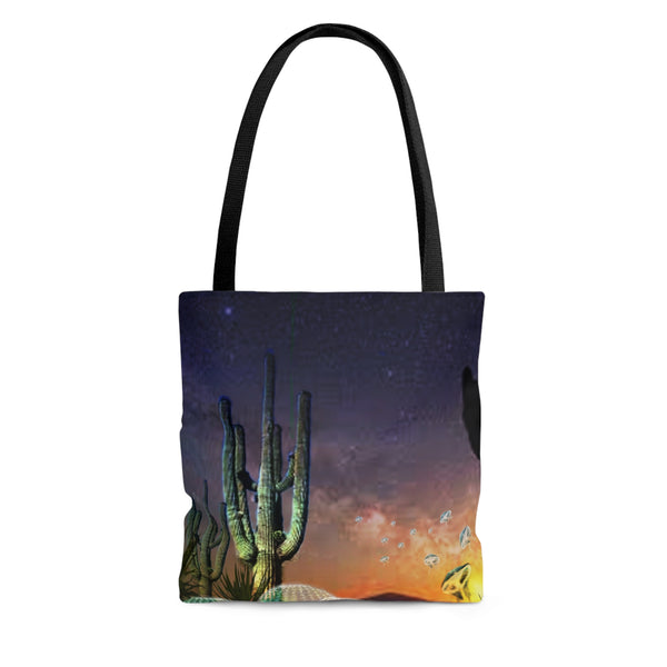 Cactus Glow AOP Tote Bag