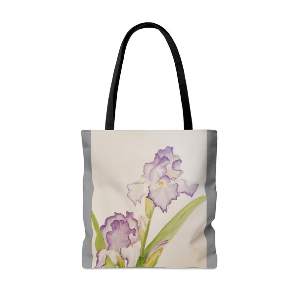 Purple Iris AOP Tote Bag