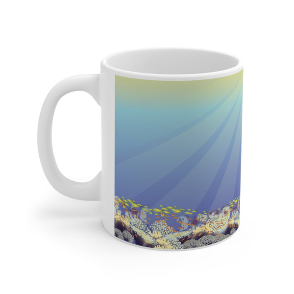 2 Dolphins Love Ceramic Mug 11oz