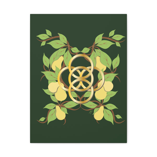 Five Golden Rings of Christmas  Canvas Gallery Wraps