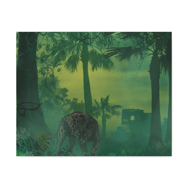 Jungle Panther Canvas Gallery Wraps