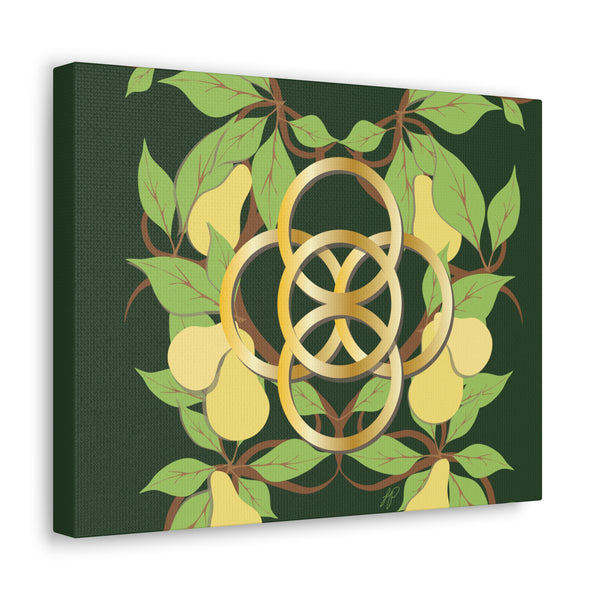 Five Golden Rings of Christmas  Canvas Gallery Wraps