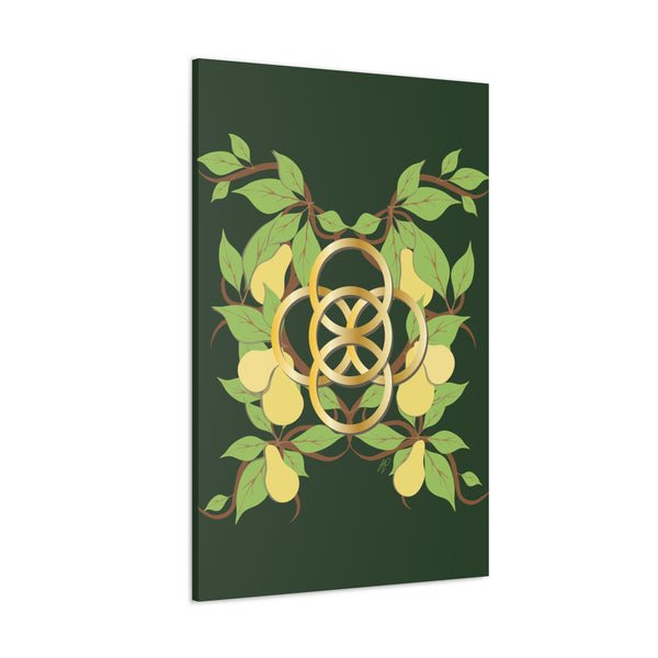 Five Golden Rings of Christmas  Canvas Gallery Wraps
