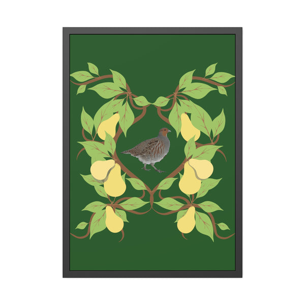 Partridge in a Pear Tree Framed Paper Posters