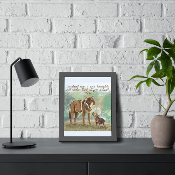 Sing Love Framed Paper Posters