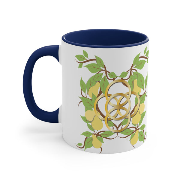 Five Golden Rings Accent Coffee Mug, 11oz