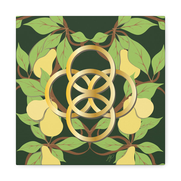 Five Golden Rings of Christmas  Canvas Gallery Wraps