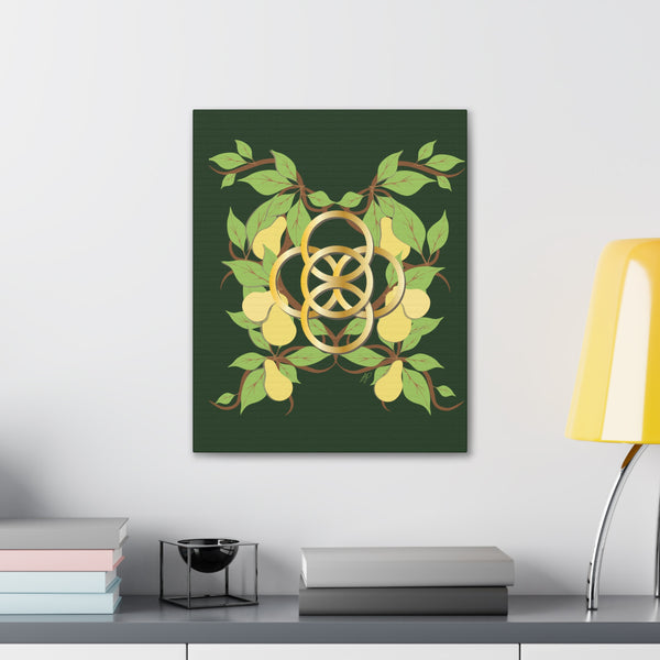 Five Golden Rings of Christmas  Canvas Gallery Wraps