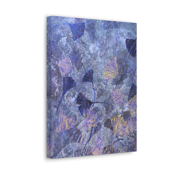 Ginkgo Leaves in Frozen Water  Canvas Gallery Wraps