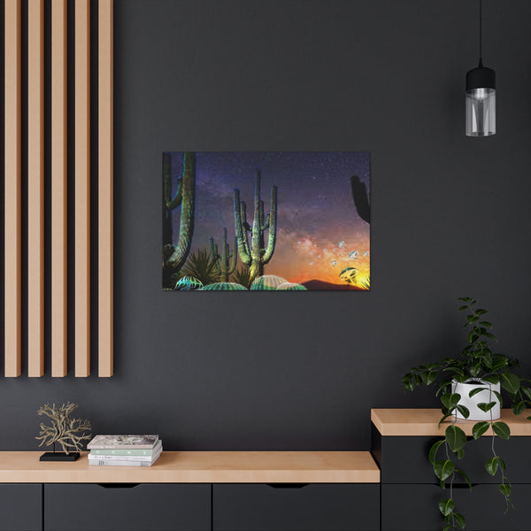 Cactus Glow Canvas Gallery Wraps