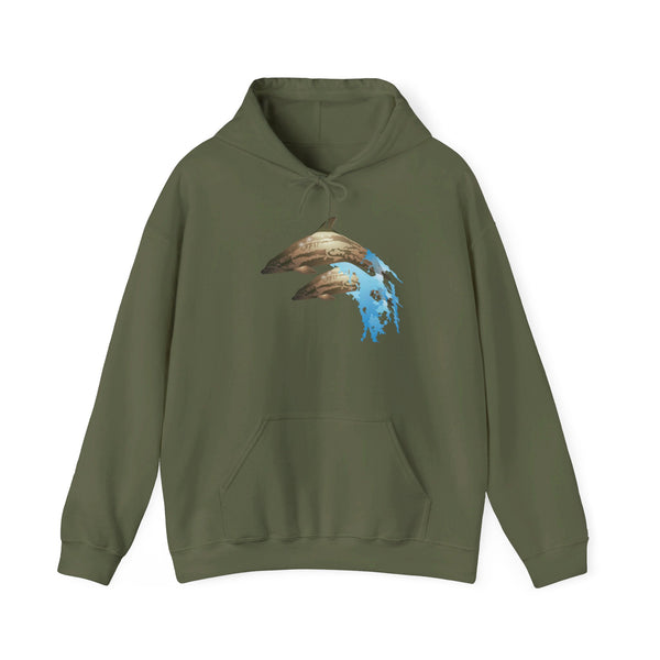 Dolphin Love Unisex Heavy Blend™ Hooded Sweatshirt