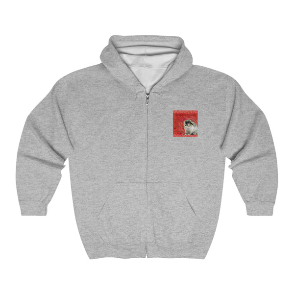 Love Pallas Cat Unisex Heavy Blend™ Full Zip Hooded Sweatshirt