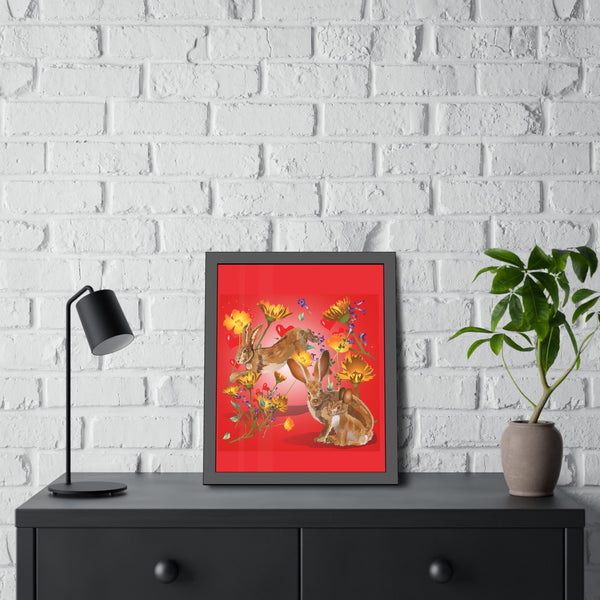 Jackrabbit Love Framed Paper Posters