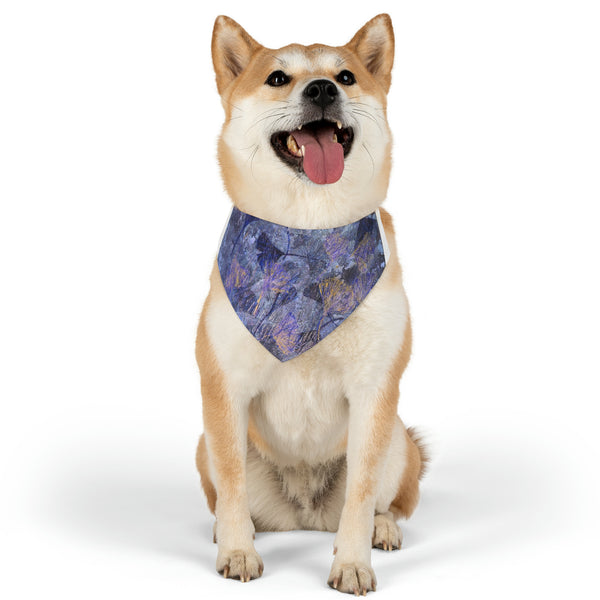 Ginkgo Leaves in Water  Pet Bandana Collar