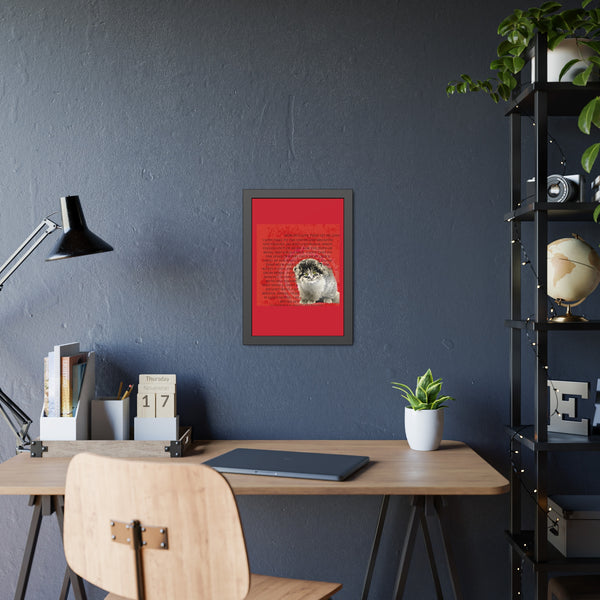 Love Pallas Cat Framed Paper Posters