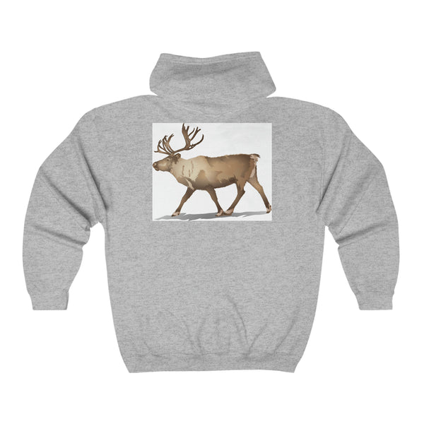 Reindeer Unisex Heavy Blend™ Full Zip Hooded Sweatshirt