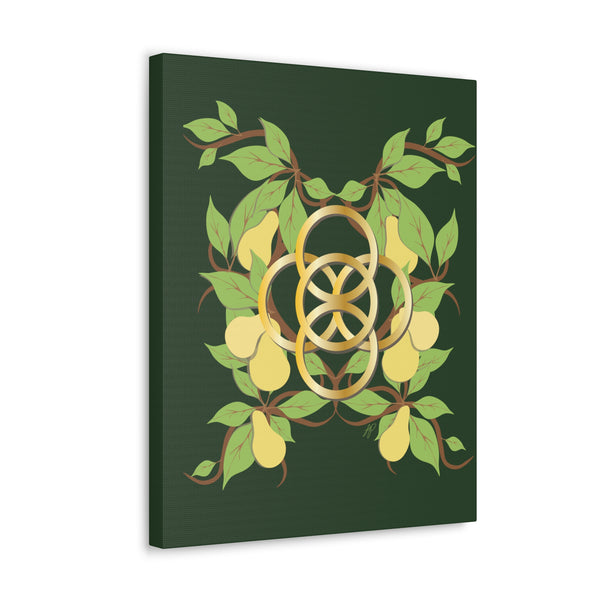 Five Golden Rings of Christmas  Canvas Gallery Wraps