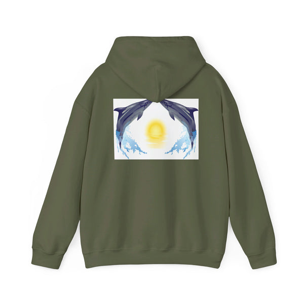 Dolphin Love Unisex Heavy Blend™ Hooded Sweatshirt