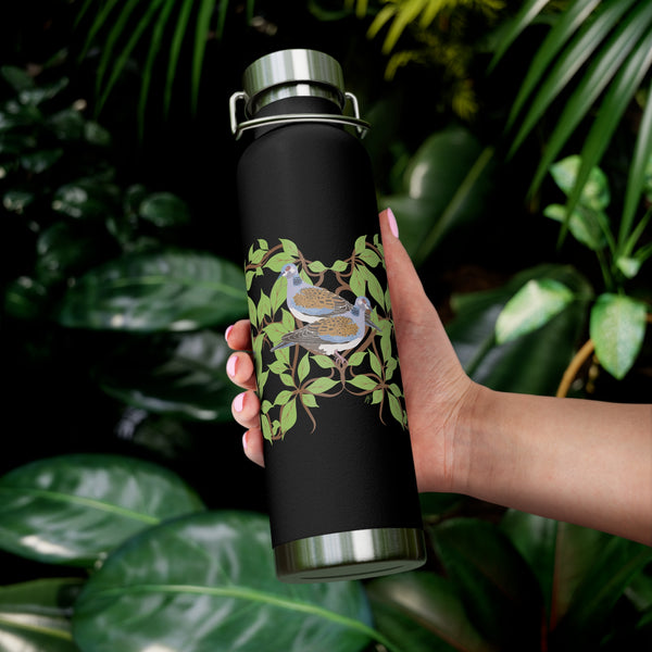 Two Turtle Doves Copper Vacuum Insulated Bottle, 22oz