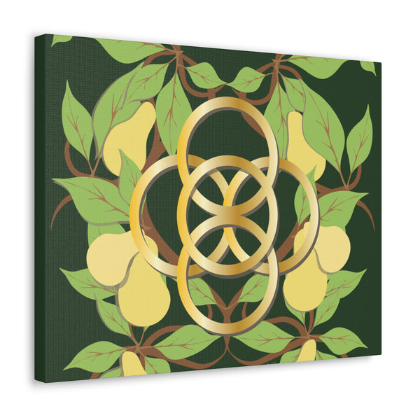 Five Golden Rings of Christmas  Canvas Gallery Wraps