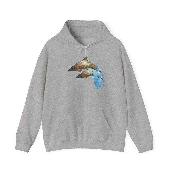Dolphin Love Unisex Heavy Blend™ Hooded Sweatshirt