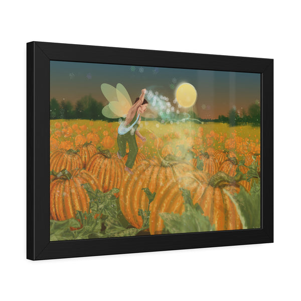 Pumpkin Fairy Framed Paper Posters
