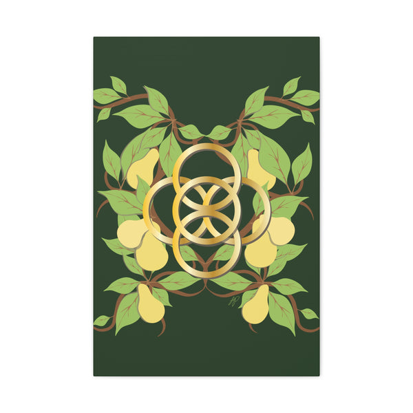 Five Golden Rings of Christmas  Canvas Gallery Wraps