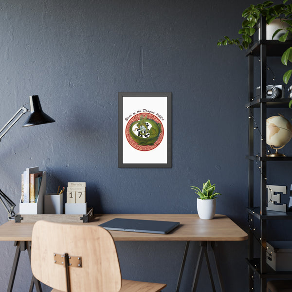 Lunar Dragon Framed Paper Posters
