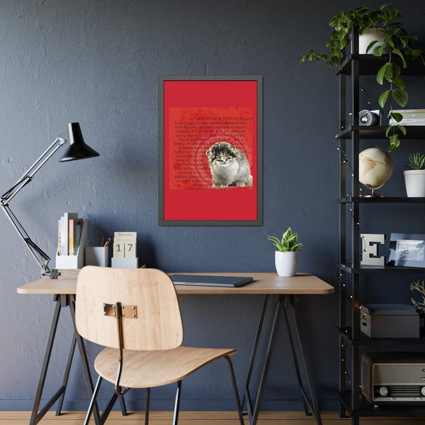 Love Pallas Cat Framed Paper Posters