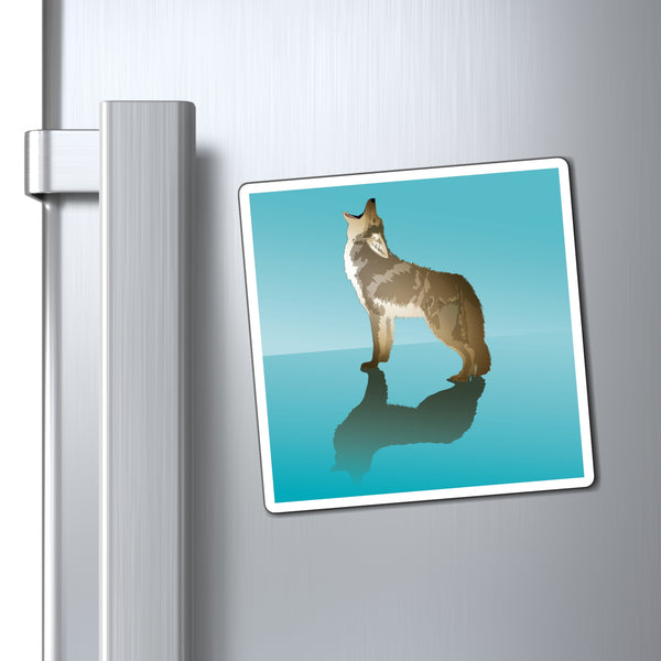 Howling Coyote Magnet