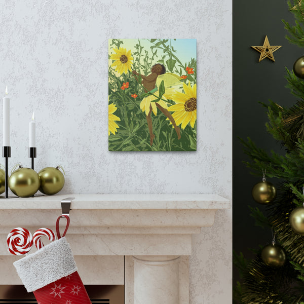 Sunflower Fairy  Canvas Gallery Wraps