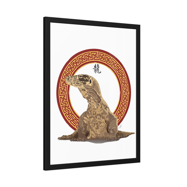 Komodo Dragon Framed Paper Posters