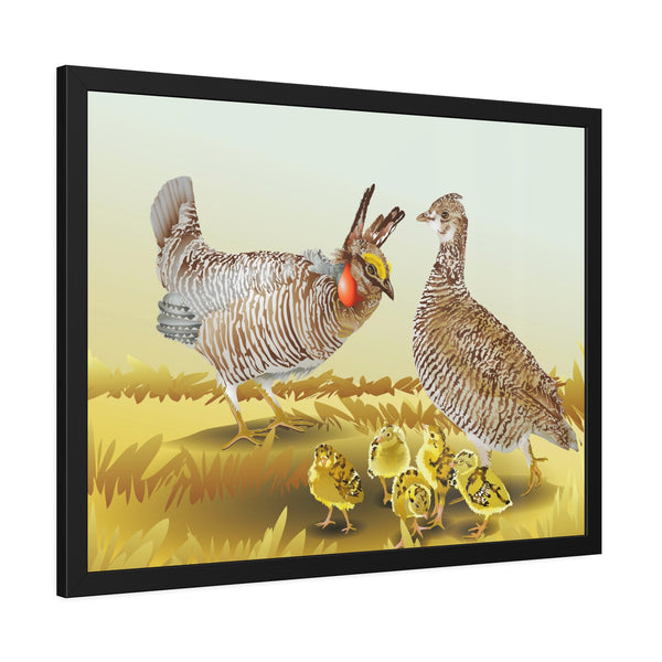 Prairie Chickens Framed Paper Posters