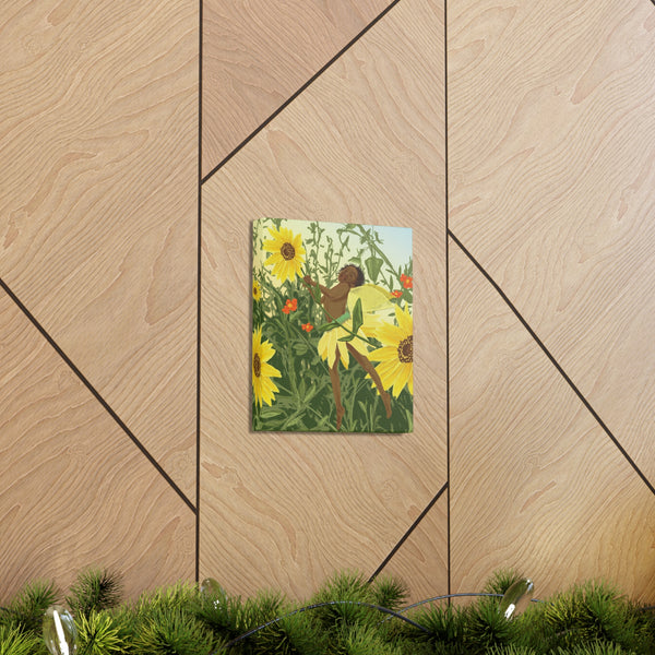 Sunflower Fairy  Canvas Gallery Wraps