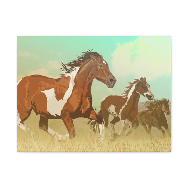 Wild Mustangs Gallery Wraps
