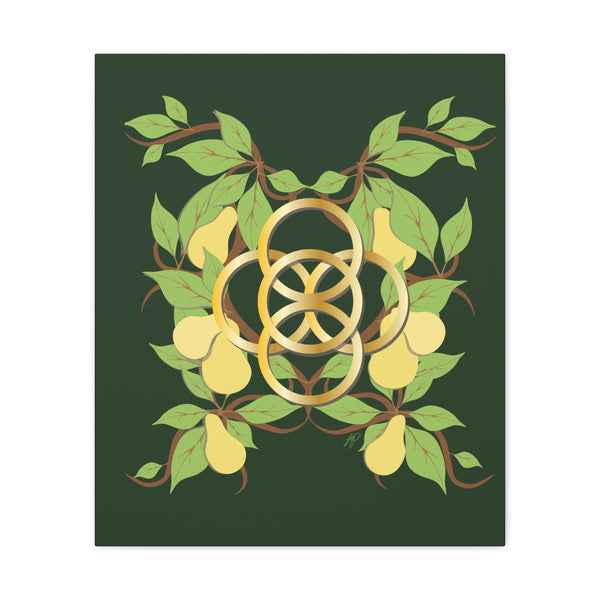 Five Golden Rings of Christmas  Canvas Gallery Wraps