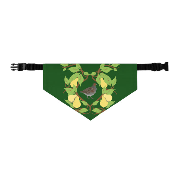 Partridge in a Pear Tree Pet Bandana Collar