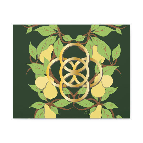 Five Golden Rings of Christmas  Canvas Gallery Wraps