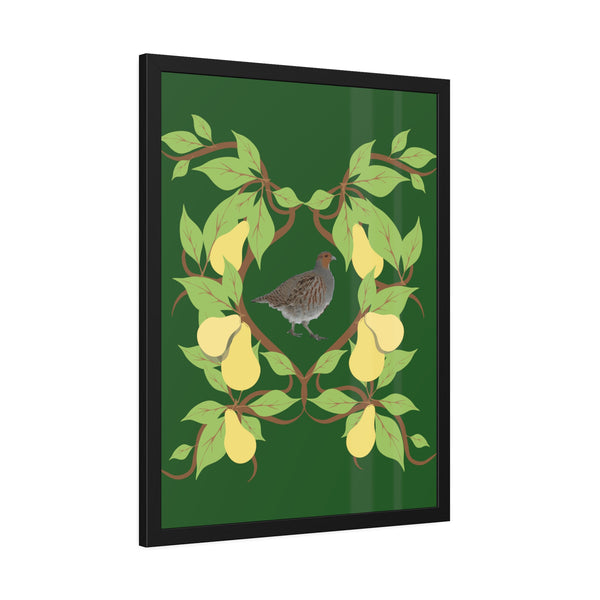 Partridge in a Pear Tree Framed Paper Posters