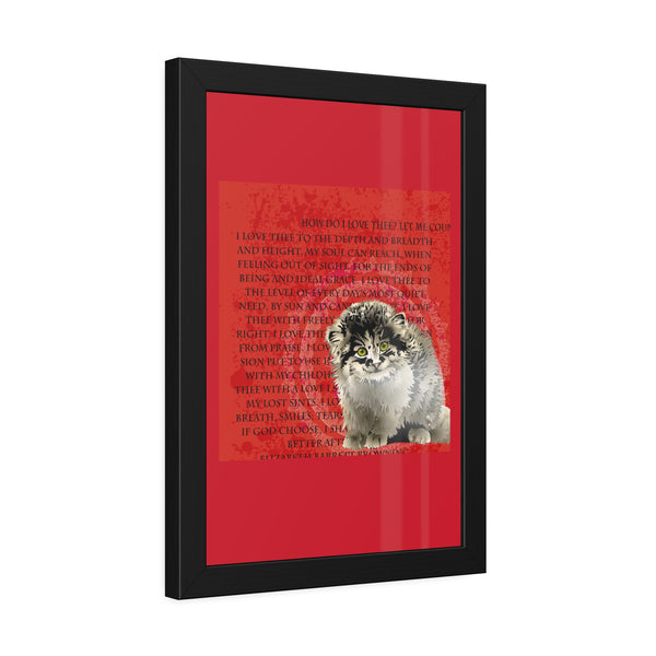 Love Pallas Cat Framed Paper Posters