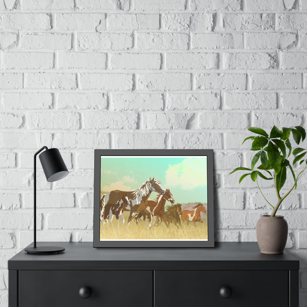Mustangs Framed Paper Posters